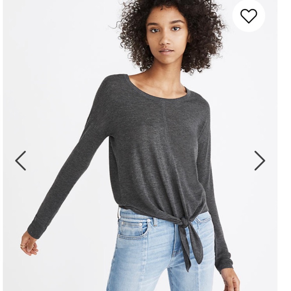 Madewell Modern Tie-Front Sweater